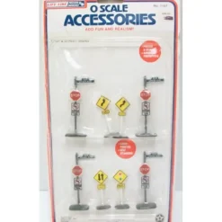 Life Like 1147 O Scale Stop & Street Signs - Model Train Junction: Quality Parts and Art Supplies