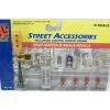 Life Like 1140 O Scale Street Accessories Including Lighted Traffic Signal. - Model Train Junction: Quality Parts and Art Supplies