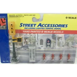 Life Like 1140 O Scale Street Accessories Including Lighted Traffic Signal. - Model Train Junction: Quality Parts and Art Supplies