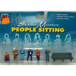 Life Like 1636 O Seated People With Bench Figures (Set of 7) - Model Train Junction: Quality Parts and Art Supplies