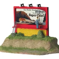 Lionel 6-21273 AT&SF Operating Man on Billboard Sign - Model Train Junction: Quality Parts and Art Supplies