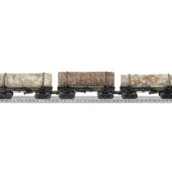 Lionel 6-27586 Cass Scenic RR Log Car (Pack of 3) - Model Train Junction: Quality Parts and Art Supplies