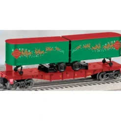 Lionel 6-39477 Christmas Flatcar w/Reindeer Trailers - Model Train Junction: Quality Parts and Art Supplies