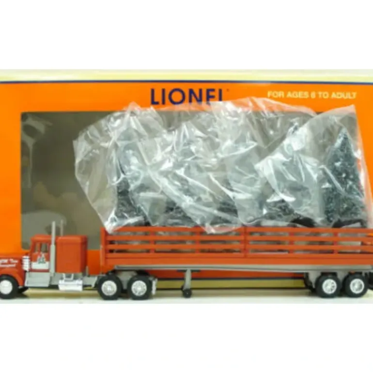Lionel 6-24204 Christmas Tractor Trailer with (5) Trees - Model Train Junction: Quality Parts and Art Supplies