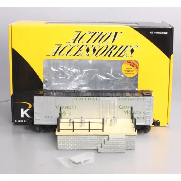 Lionel 6-22651 CV Operating Milk Car #574 with Unloading Platform LN/Box - Model Train Junction: Quality Parts and Art Supplies