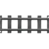 Lionel 7-11039 G Gauge Black Plastic Straight Tracks (Pack of 4) - Model Train Junction: Quality Parts and Art Supplies
