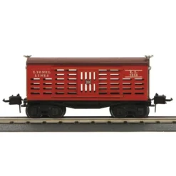 Lionel 11-70040 No. 2656 O Gauge Cattle Car in Red - Model Train Junction: Quality Parts and Art Supplies