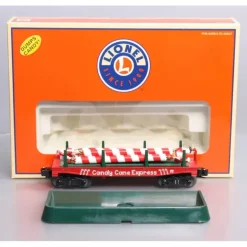 Lionel 6-36848 O Candy Cane Operating Dump Car - Model Train Junction: Quality Parts and Art Supplies
