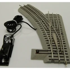 Lionel 6-16824 O36 FasTrack Command Control Left Hand Switch Turnout - Model Train Junction: Quality Parts and Art Supplies