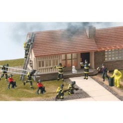 Lionel 6-21445 O Fire Fighter Figures with Accessories (Set of 11) - Model Train Junction: Quality Parts and Art Supplies