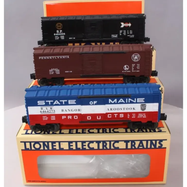 Lionel 6-19272 O Gauge 6464 Boxcars Series #4 Set LN/Box - Model Train Junction: Quality Parts and Art Supplies