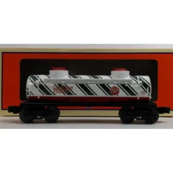 Lionel 6-29637 O Gauge Candy Cane 2-Dome Tank Car - Model Train Junction: Quality Parts and Art Supplies