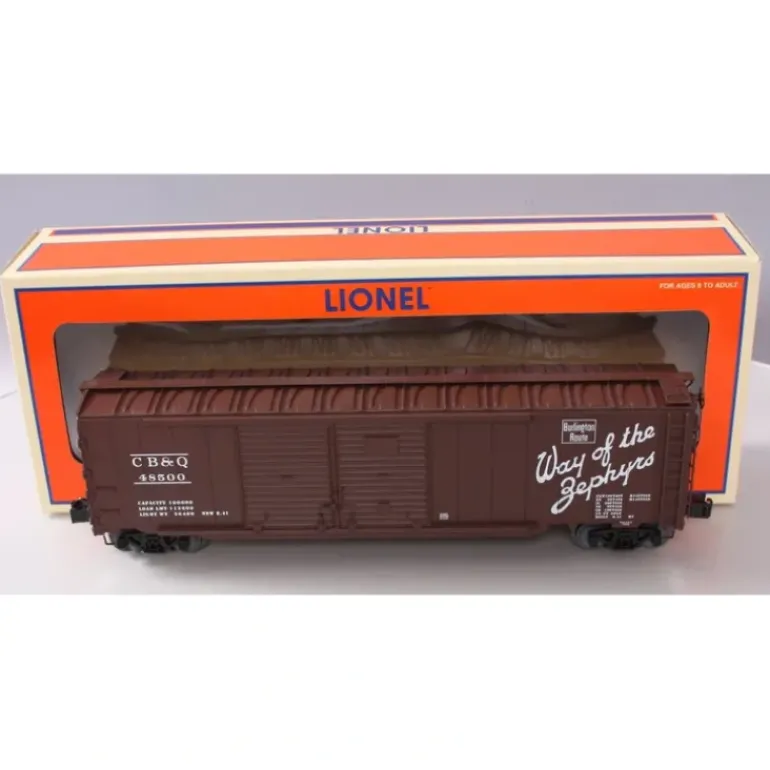Lionel 6-27221 O Gauge CB&Q Double-Door Boxcar w/ End Doors #48500 - Model Train Junction: Quality Parts and Art Supplies