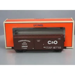 Lionel 6-27264 O Gauge Chesapeake & Ohio Double-Sheathed Boxcar #3502 - Model Train Junction: Quality Parts and Art Supplies