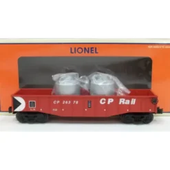 Lionel 6-26375 O Gauge CP Rail Gondola with Canisters #26375 - Model Train Junction: Quality Parts and Art Supplies