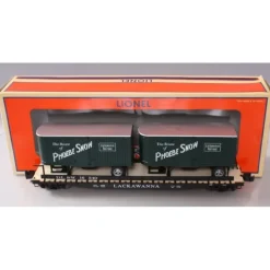 Lionel 6-27563 O Gauge Lackawanna Flatcar with Piggyback #16540 - Model Train Junction: Quality Parts and Art Supplies