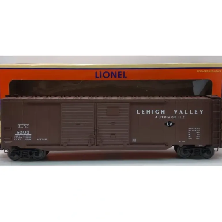 Lionel 6-27230 O Gauge Lehigh Valley Double Door Boxcar with End Doors #8505 - Model Train Junction: Quality Parts and Art Supplies