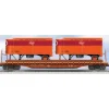 Lionel 6-27564 O Gauge Milwaukee Road Flatcar # 64074 w/ 2 Trailers - Model Train Junction: Quality Parts and Art Supplies