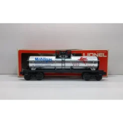 Lionel 6-9156 O Gauge Mobilgas Plated Single Dome Tank Car EX/Box - Model Train Junction: Quality Parts and Art Supplies