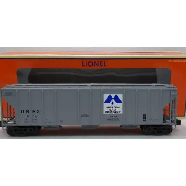 Lionel 6-27101 O Gauge Morton Salt PS-2 CD 4427 Hopper #504 - Model Train Junction: Quality Parts and Art Supplies