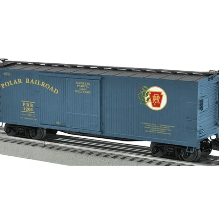 Lionel 6-27274 O Gauge Polar Railroad Wood-Sheathed Boxcar #1201 - Model Train Junction: Quality Parts and Art Supplies
