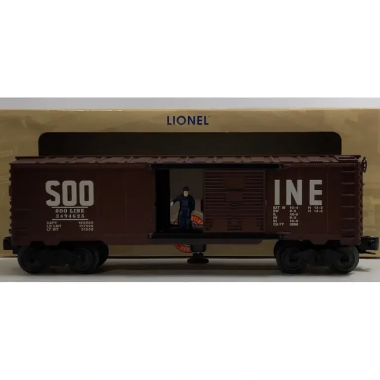 Lionel 6-29888 O Gauge PWC Soo Line Operating Boxcar #3494-625 - Model Train Junction: Quality Parts and Art Supplies