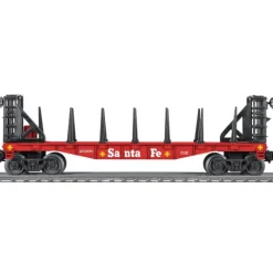 Lionel 6-26390 O Gauge Santa Fe Flatcar with Bulkheads - Model Train Junction: Quality Parts and Art Supplies