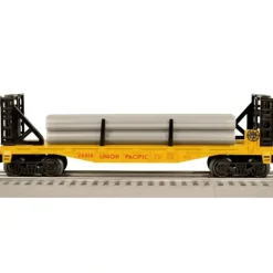 Lionel 6-26616 O Gauge Union Pacific Bulkhead Flatcar with Pipes - Model Train Junction: Quality Parts and Art Supplies