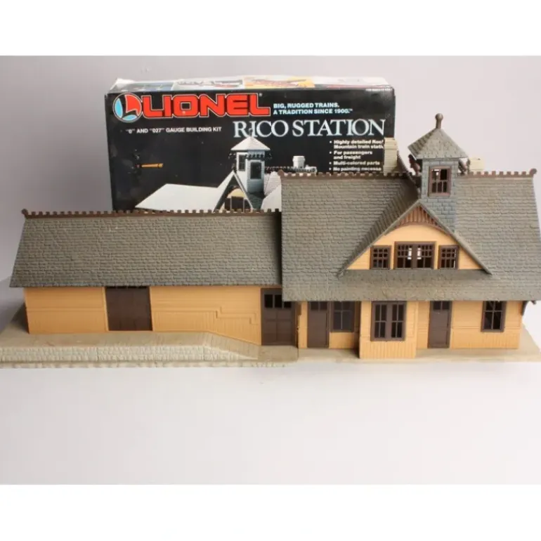 Lionel 6-2709 O Rico Station Building Kit - Assembled - Model Train Junction: Quality Parts and Art Supplies