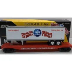 Lionel 6-22574 O Ringling Bros. Flatcar with Ringling Bros. Trailer #39, #4 - Model Train Junction: Quality Parts and Art Supplies