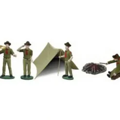 Lionel 6-37828 O Vintage Boy Scouts Hand-Painted Figures With Tent (Set of 4) - Model Train Junction: Quality Parts and Art Supplies