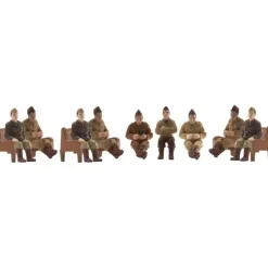 Lionel 6-21435 O WWII Seated Soldiers & Benches (Set of 9) - Model Train Junction: Quality Parts and Art Supplies