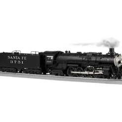 Lionel 6-11332 "O" AT&SF Legacy 4-8-4 Northern Steam Locomotive & Tender #3751 - Model Train Junction: Quality Parts and Art Supplies