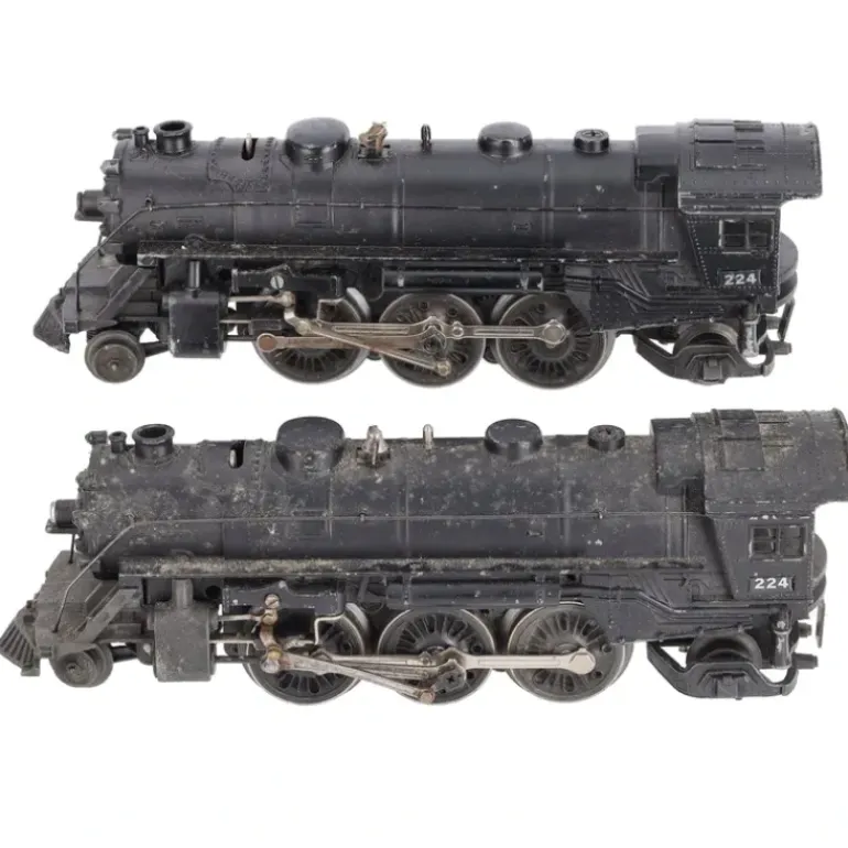 Lionel 224 Vintage O 2-6-2 Die-Cast Steam Locomotives (2) VG - Model Train Junction: Quality Parts and Art Supplies