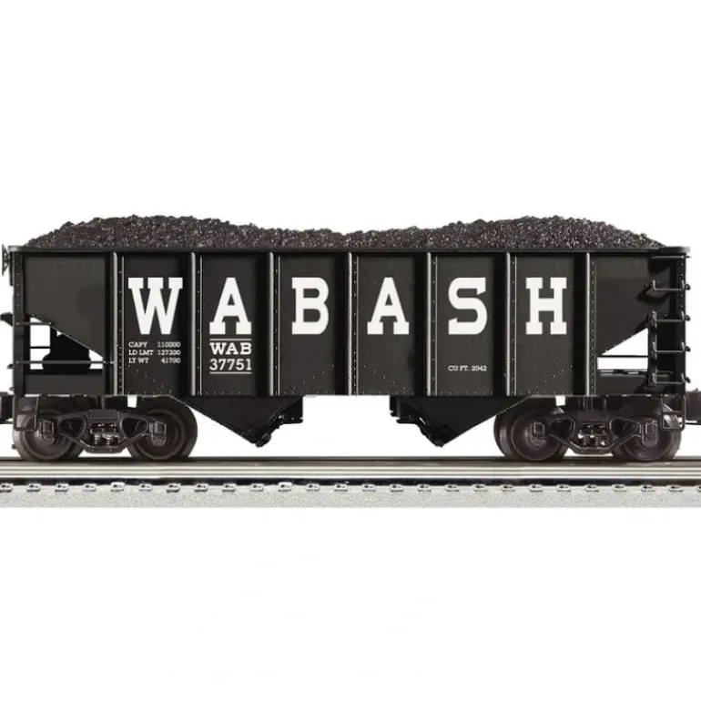 Lionel K-Line 6-22447 O Wabash Die Cast 2-Bay Ribbed Hopper Car #37751 - Model Train Junction: Quality Parts and Art Supplies