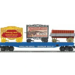 Lionel K-line 6-22656 Ringing Bros. Flatcar W/3 Circus Wagons - Model Train Junction: Quality Parts and Art Supplies