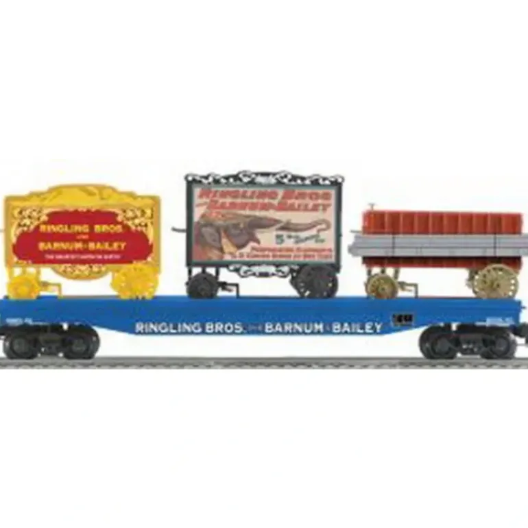 Lionel K-line 6-22656 Ringing Bros. Flatcar W/3 Circus Wagons - Model Train Junction: Quality Parts and Art Supplies