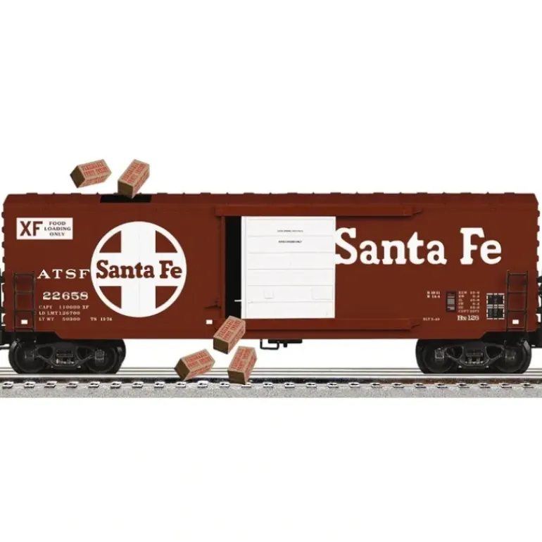 Lionel K-Line 6-21621 Santa Fe Operating Boxcar - Model Train Junction: Quality Parts and Art Supplies