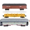 Lionel O Gauge MPC Passenger Cars & Operating Log Car [3] EX - Model Train Junction: Quality Parts and Art Supplies