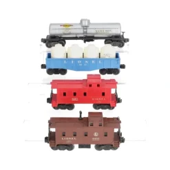 Lionel Vintage O Assorted Freight Cars: 6555, 6457, 6257, 6112 [4] VG - Model Train Junction: Quality Parts and Art Supplies