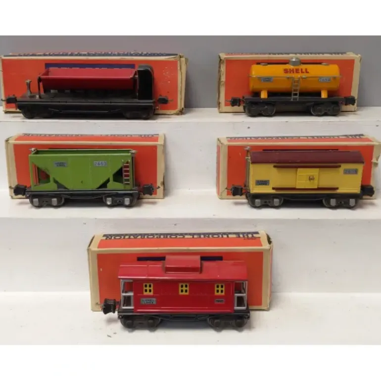 Lionel Vintage O Gauge Freight Cars: 2653, 2654, 2655, 2657 & 3859 [5] VG/Box - Model Train Junction: Quality Parts and Art Supplies