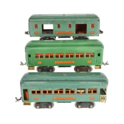 Lionel Vintage Standard Assorted Tinplate Passenger Cars: 332, 2- 341 [3] - Model Train Junction: Quality Parts and Art Supplies