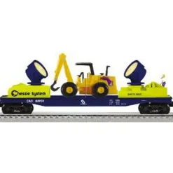 Lionel/K-Line 6-21704 C&O Double Searchlight Car w/ Hook Vehicle - Model Train Junction: Quality Parts and Art Supplies