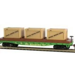 Mantua 727002 HO Scale Reading 40' Flatcar w/Crates #9316 - Model Train Junction: Quality Parts and Art Supplies