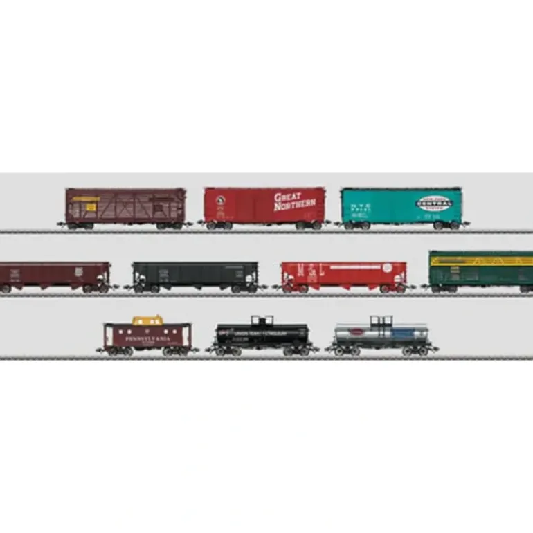 Marklin 45642 American Freight Car Set - 10 Cars - Model Train Junction: Quality Parts and Art Supplies