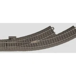 Marklin 24671 HO C Track R1 14-3/16" Radius 30 Left Hand Curved Switch Turnout - Model Train Junction: Quality Parts and Art Supplies
