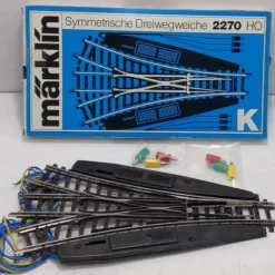 Marklin 2270 HO K Track Symmetrical 3-Way Switch Turnout - Model Train Junction: Quality Parts and Art Supplies
