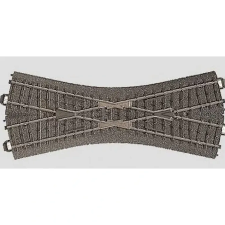 Marklin 24640 HO Scale C Track 24.3 Degree 7-13/32" Crossover Track - Model Train Junction: Quality Parts and Art Supplies