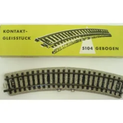 Marklin 5104 HO Scale Contact Curved Section - Model Train Junction: Quality Parts and Art Supplies