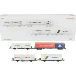Marklin 47681 HO Scale Container Transport Set VG/Box - Model Train Junction: Quality Parts and Art Supplies